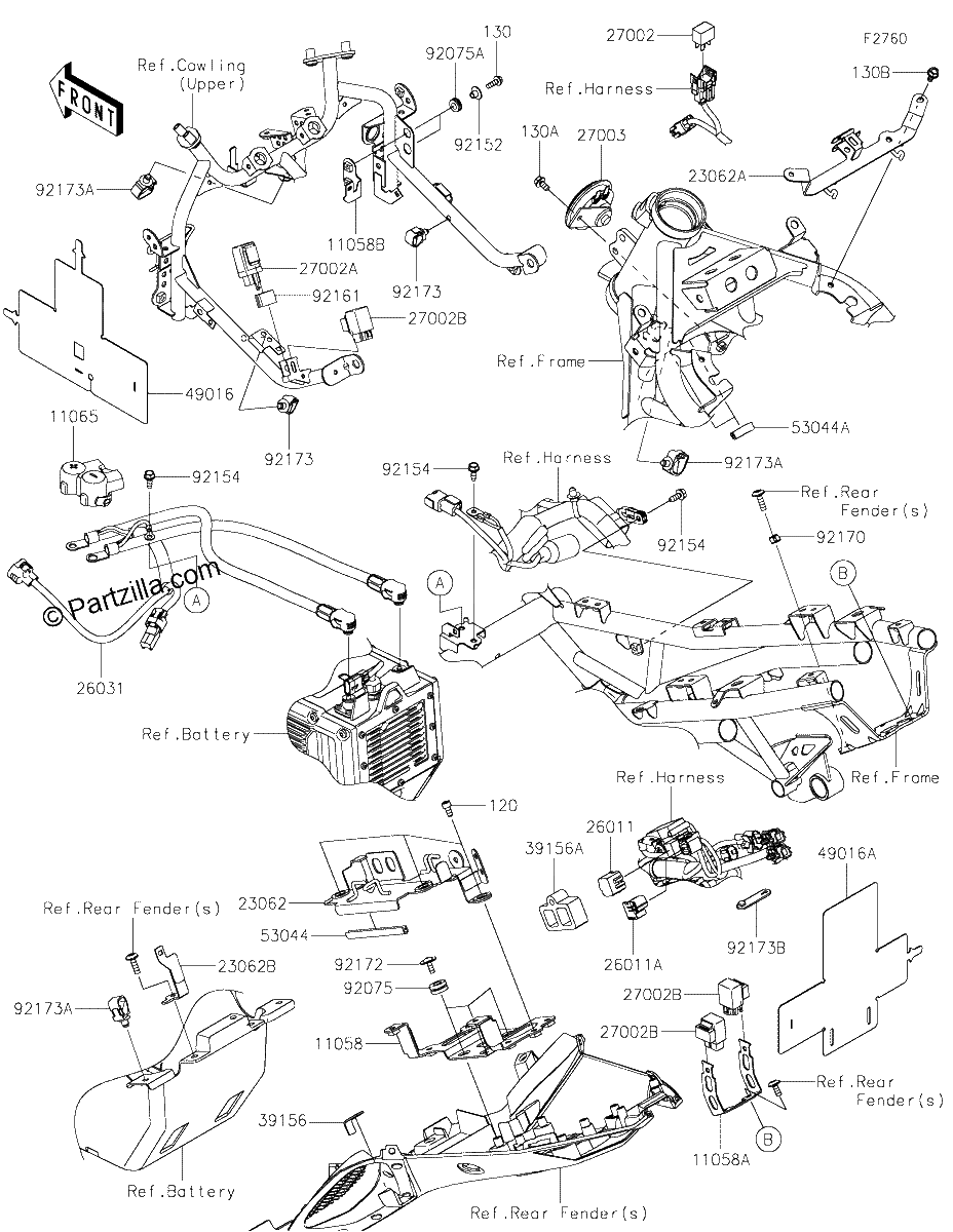 Diagrama de CHASSIS ELECTRICAL EQUIPMENT