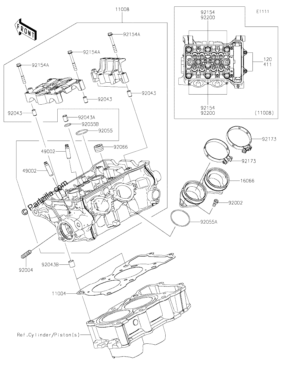 Diagrama de CYLINDER HEAD