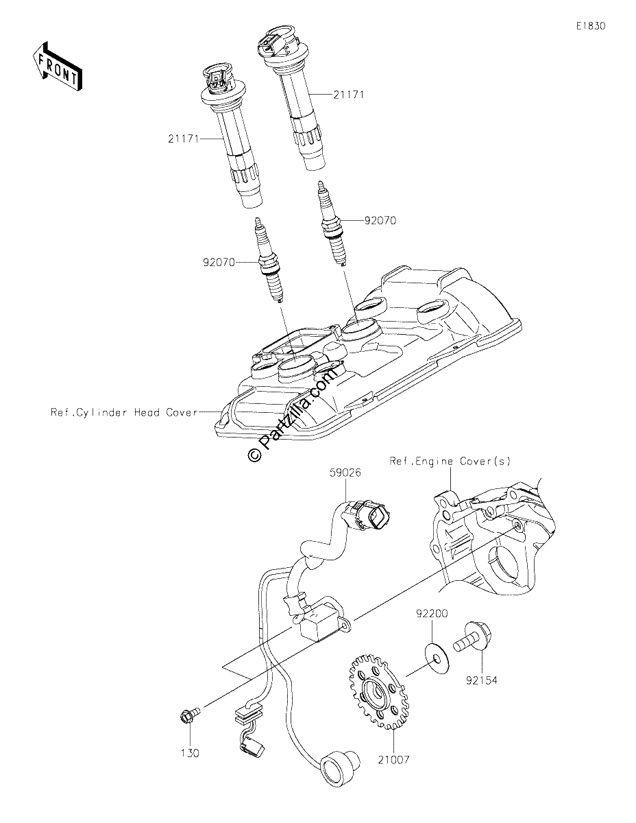 Diagrama de IGNITION SYSTEM