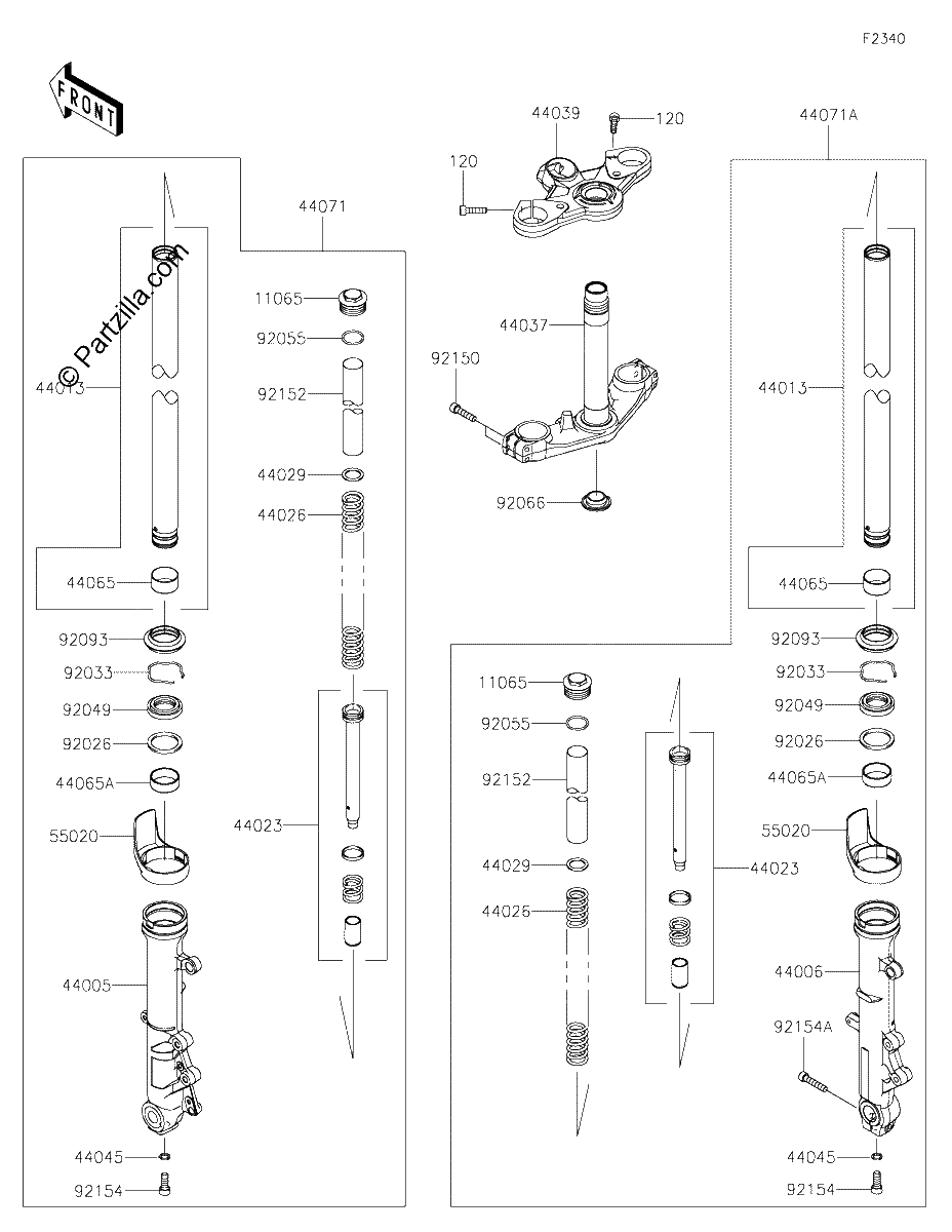 Diagrama de FRONT FORK