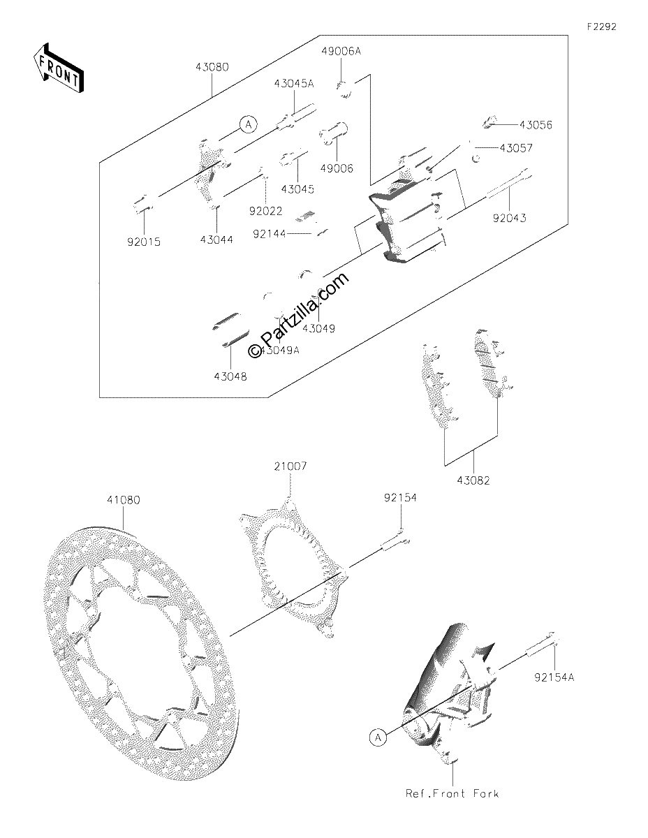Diagrama de FRONT BRAKE