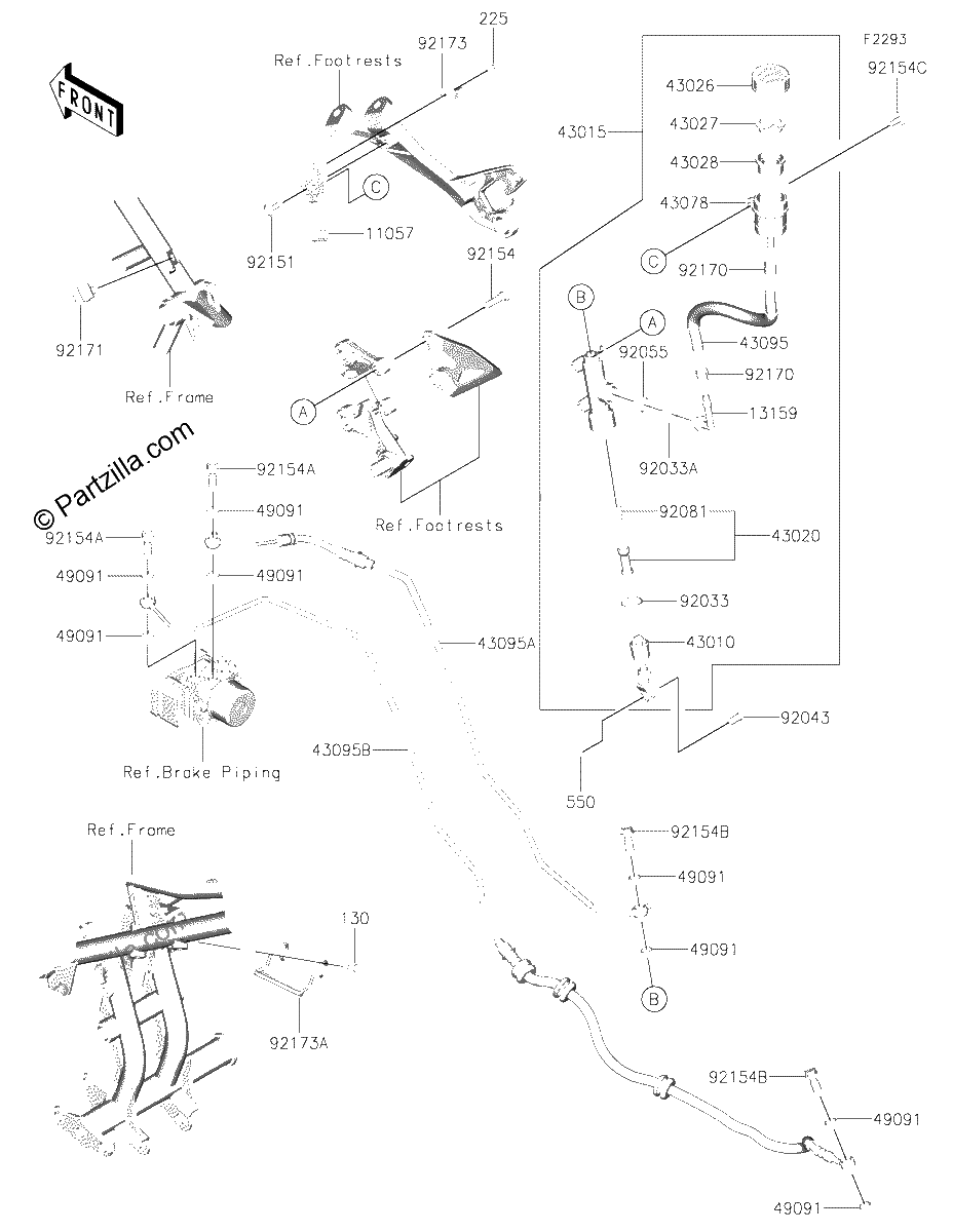 Diagrama de REAR MASTER CYLINDER