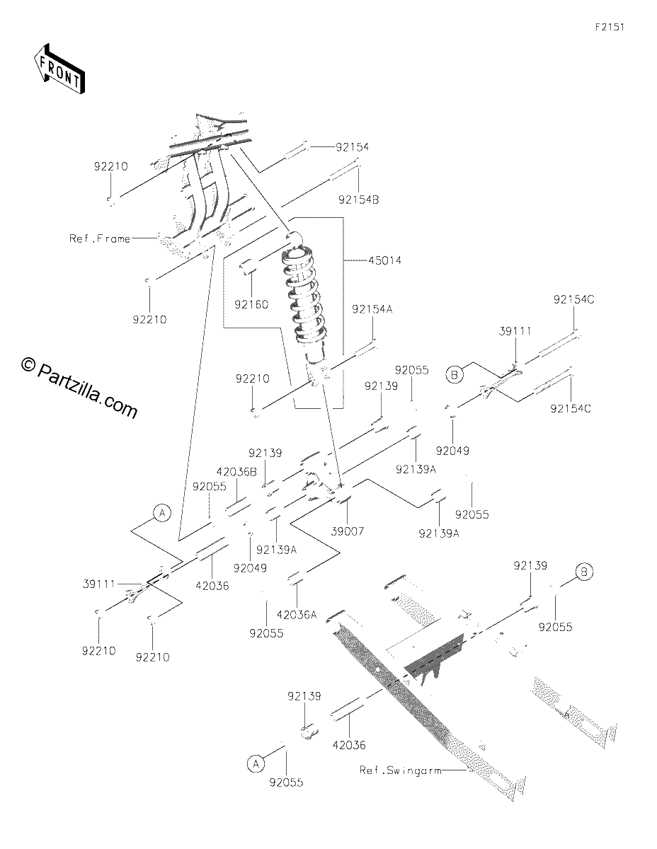 Diagrama de SUSPENSION SHOCK ABSORBER