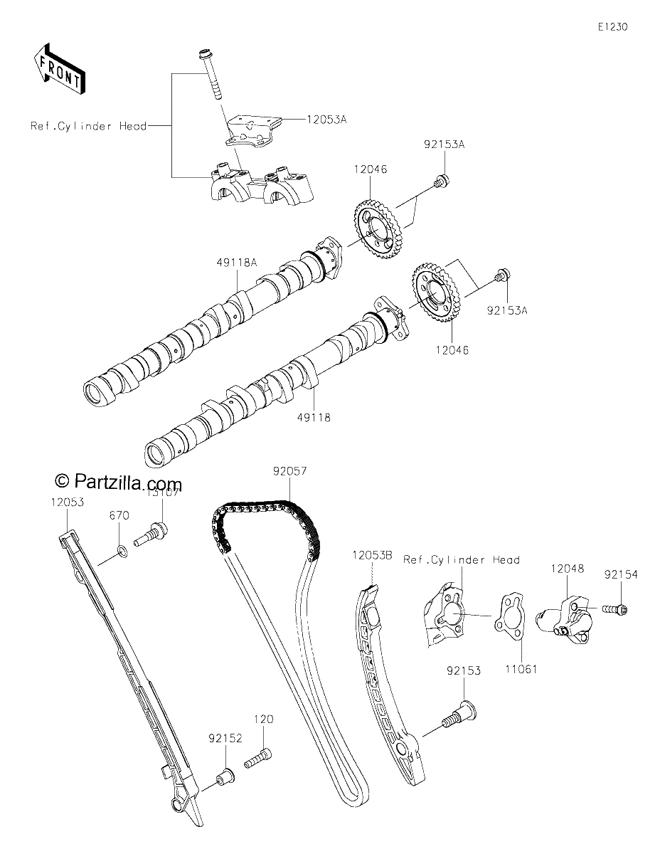 Diagrama de CAMSHAFT S TENSIONER