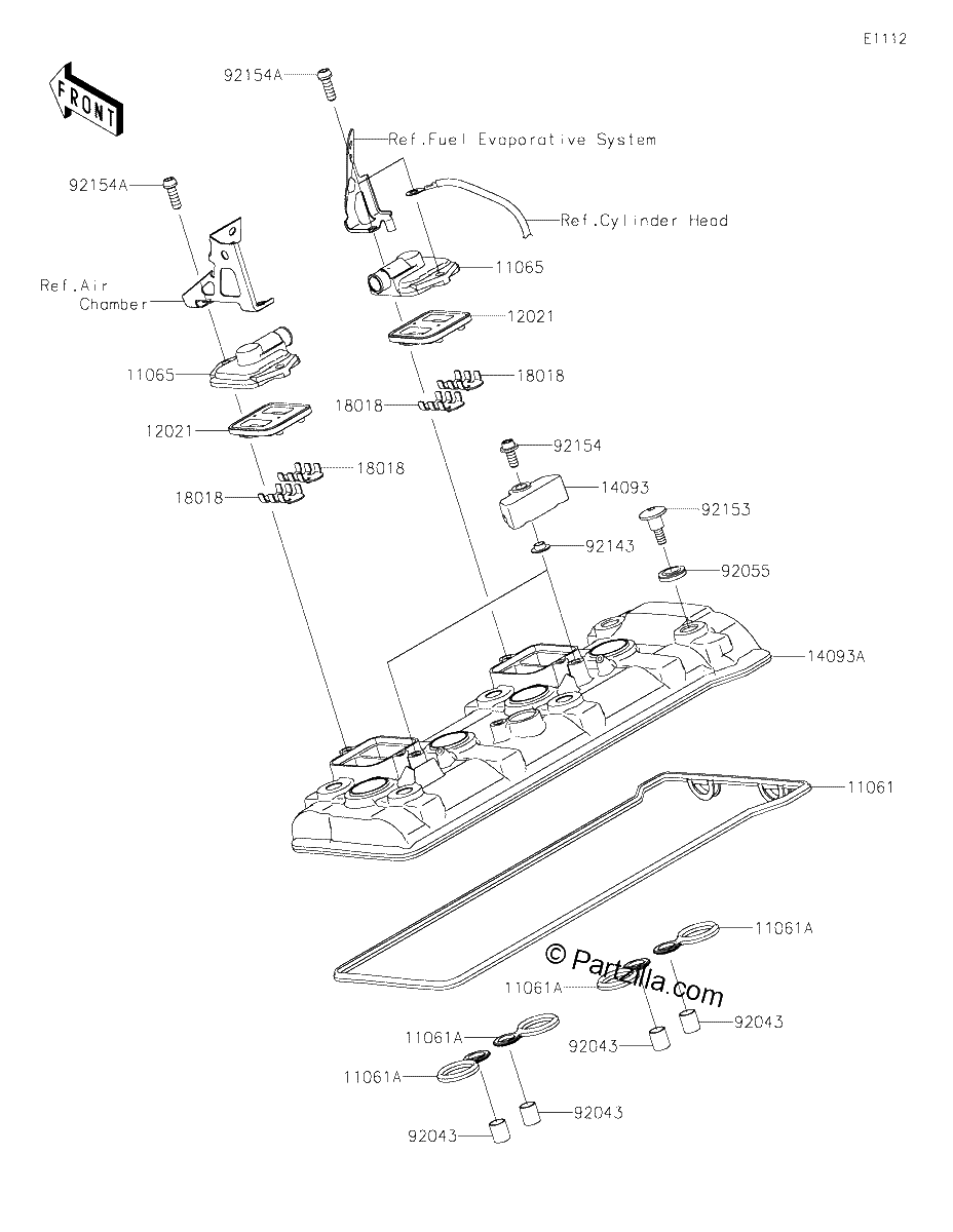 Diagrama de CYLINDER HEAD COVER