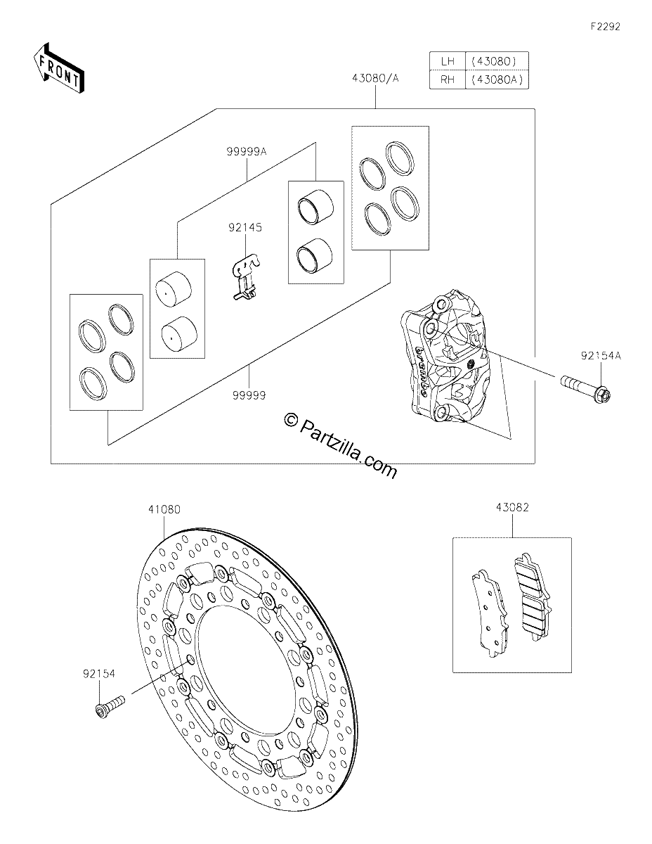 Diagrama de FRONT BRAKE