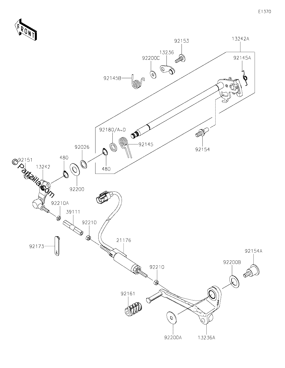 Diagrama de GEAR CHANGE MECHANISM