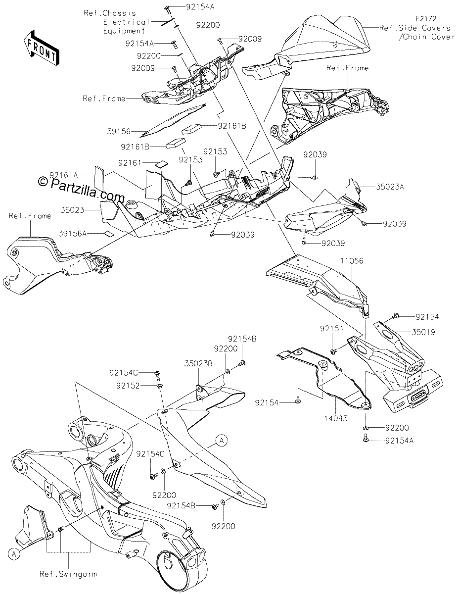 Diagrama de REAR FENDER S