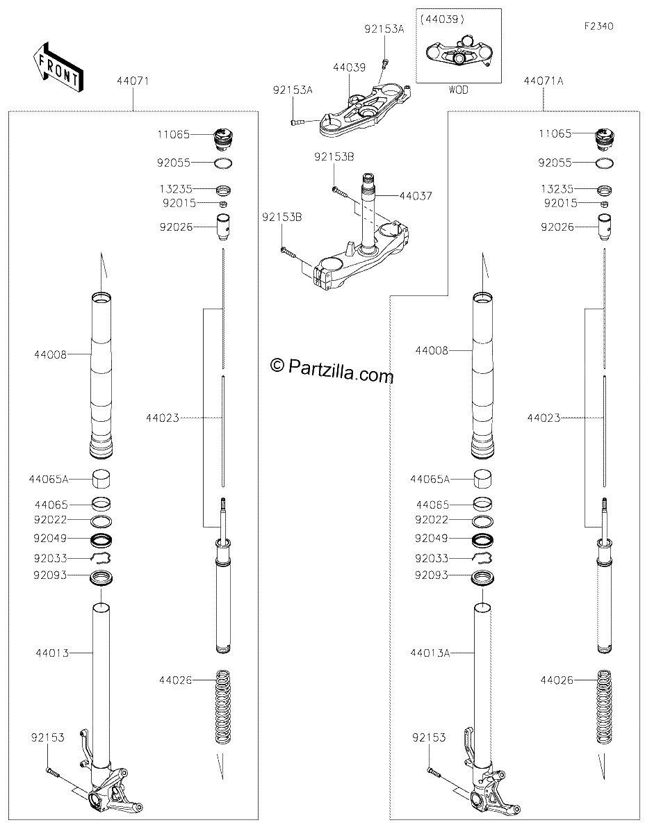Diagrama de FRONT FORK