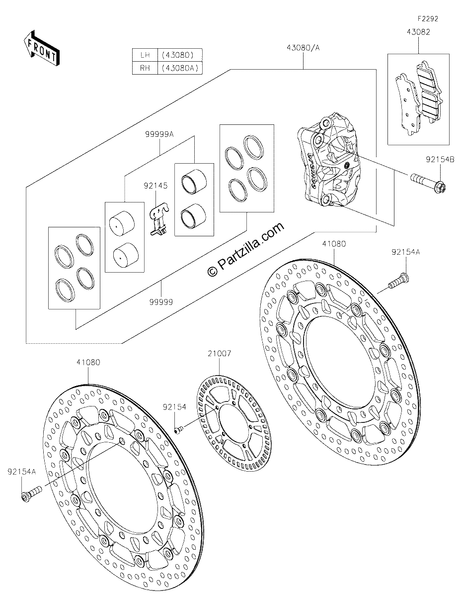 Diagrama de FRONT BRAKE