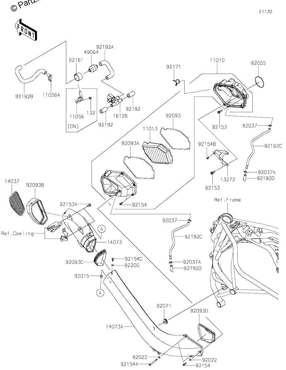 Diagrama de AIR CLEANER
