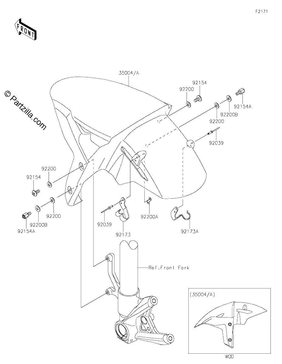 Diagrama de FRONT FENDER S