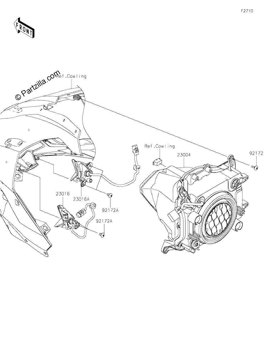 Diagrama de HEADLIGHT S JRFNN JRFNL