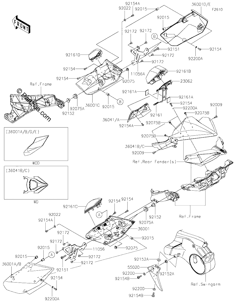 Diagrama de SIDE COVERS CHAIN COVER