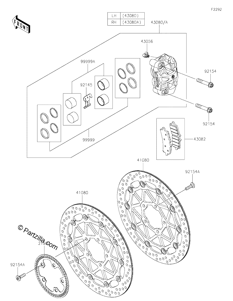 Diagrama de FRONT BRAKE