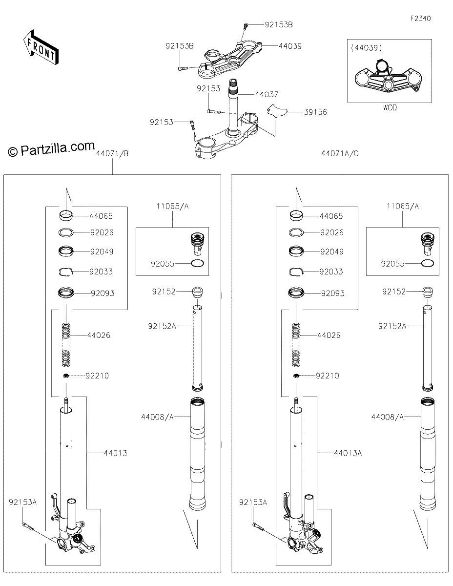 Diagrama de FRONT FORK