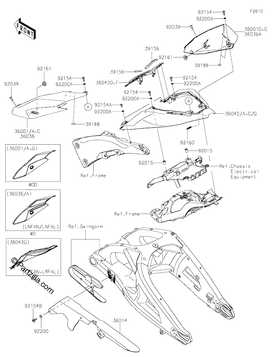Diagrama de SIDE COVERS CHAIN COVER