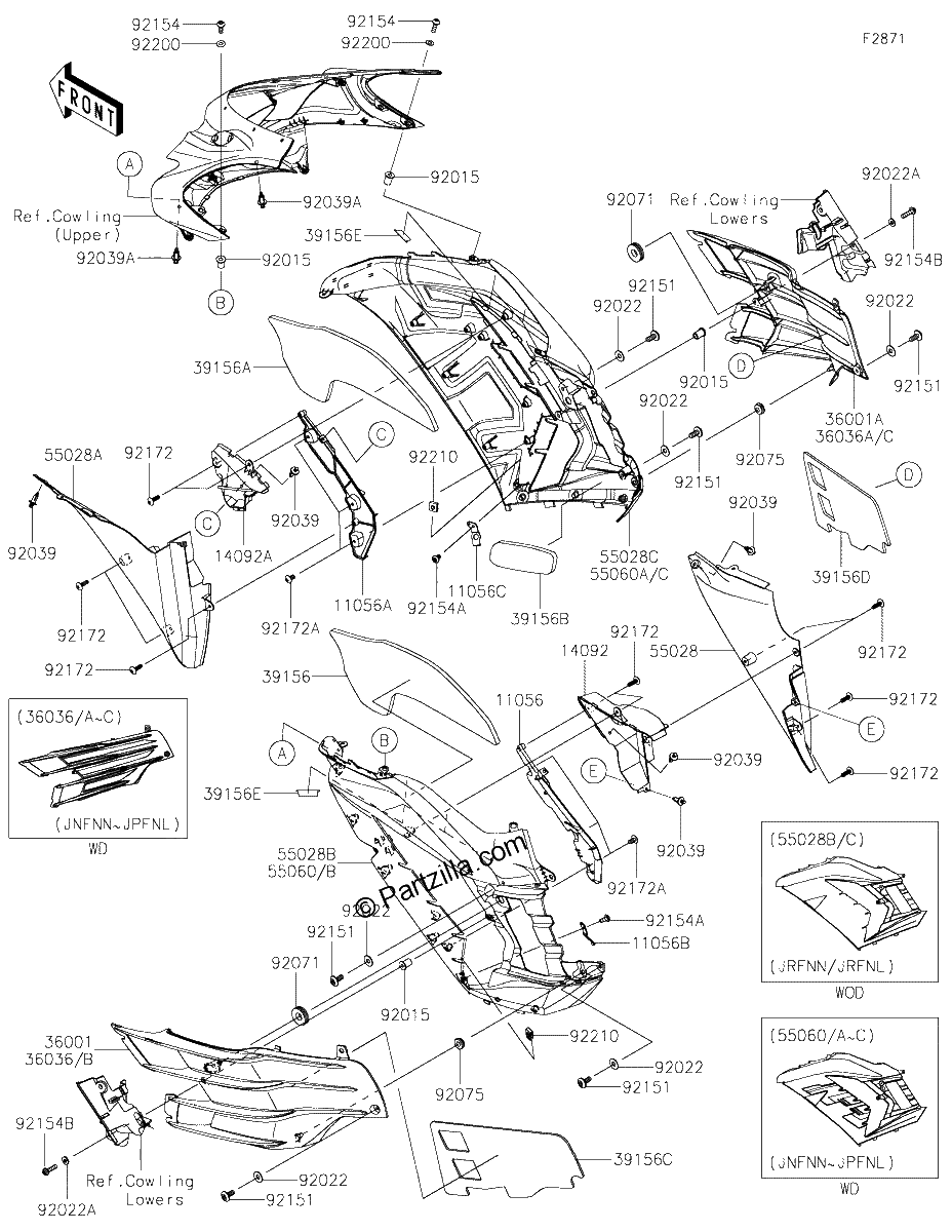 Diagrama de COWLING CENTER