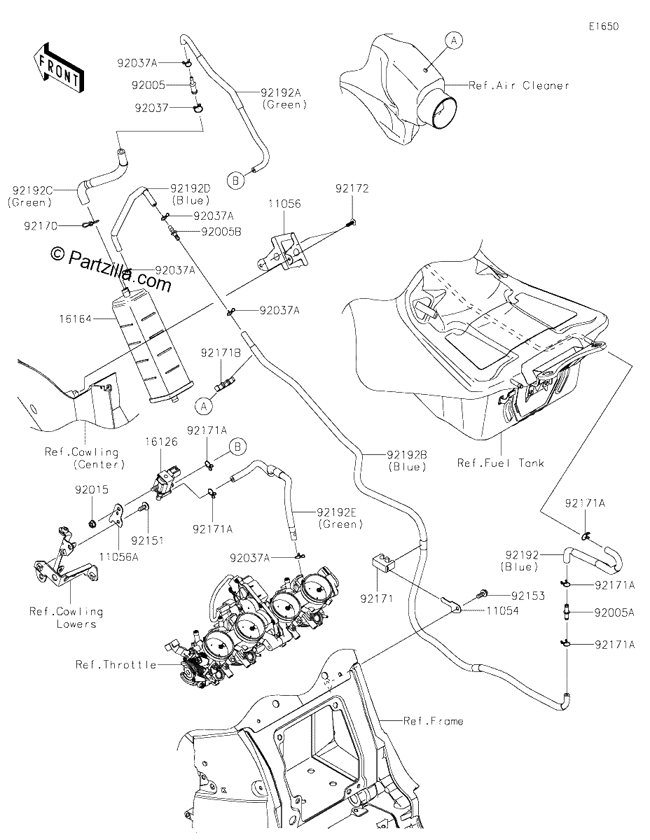 Diagrama de FUEL EVAPORATIVE SYSTEM CA