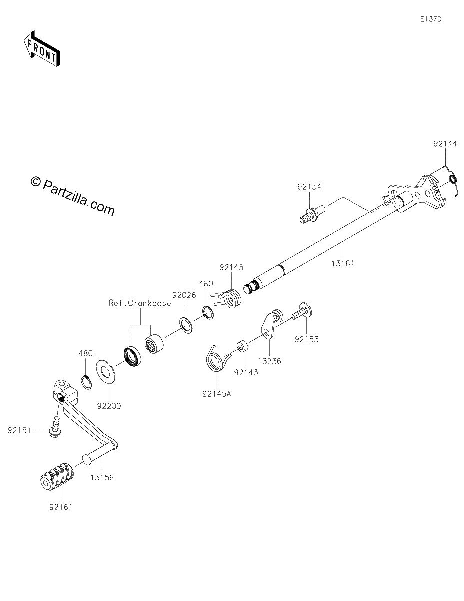 Diagrama de GEAR CHANGE MECHANISM