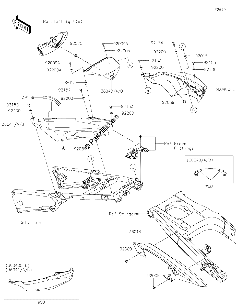 Diagrama de SIDE COVERS CHAIN COVER