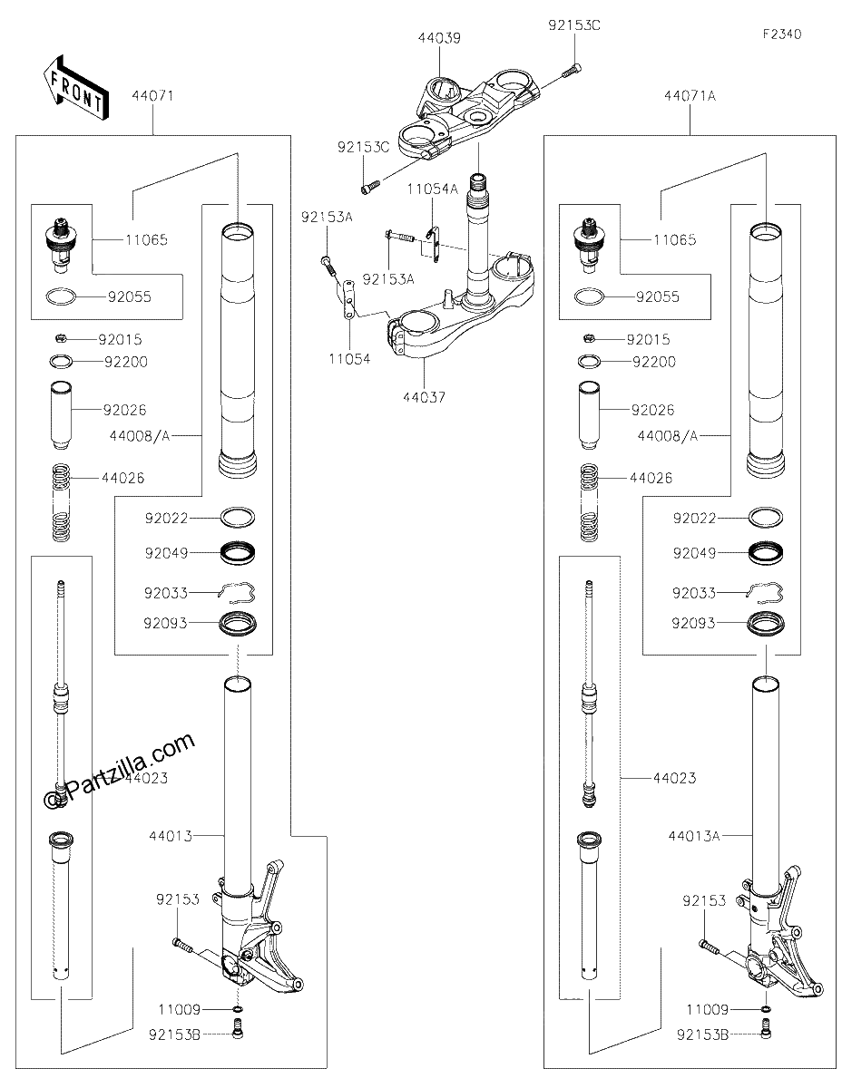 Diagrama de FRONT FORK