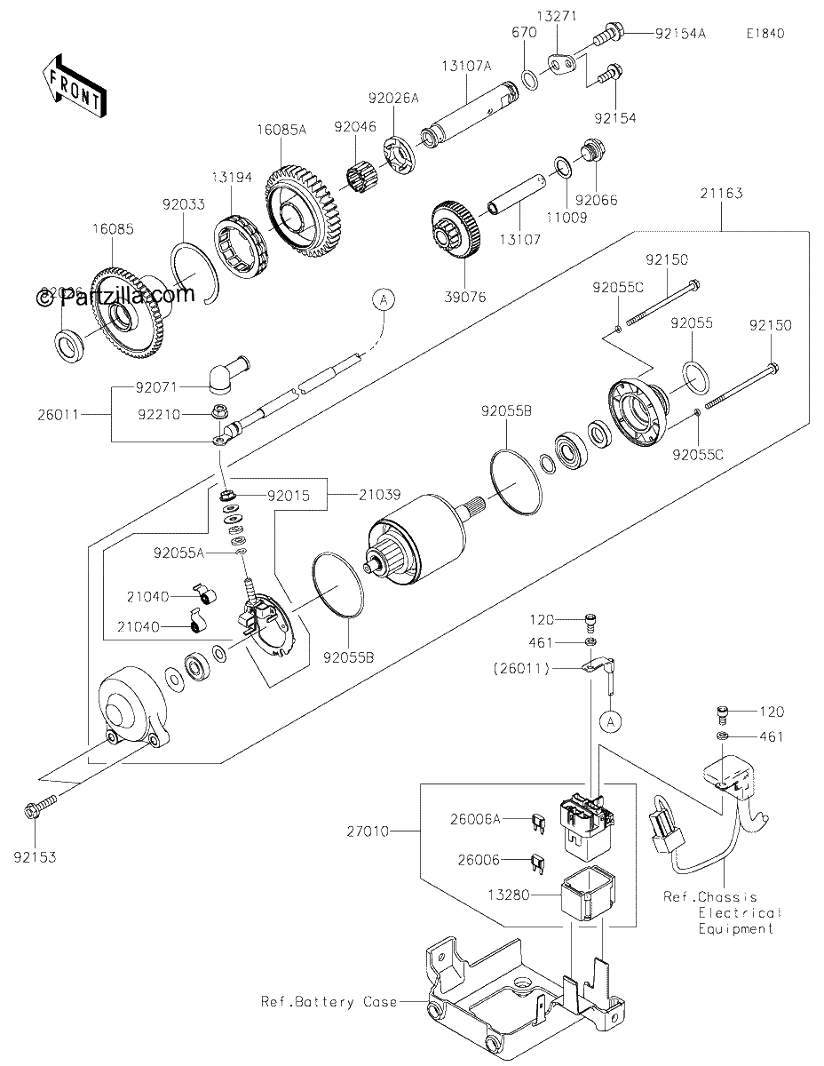 Diagrama de STARTER MOTOR