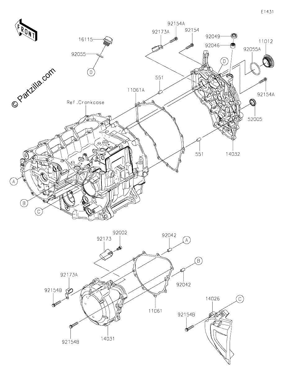 Diagrama de ENGINE COVER S