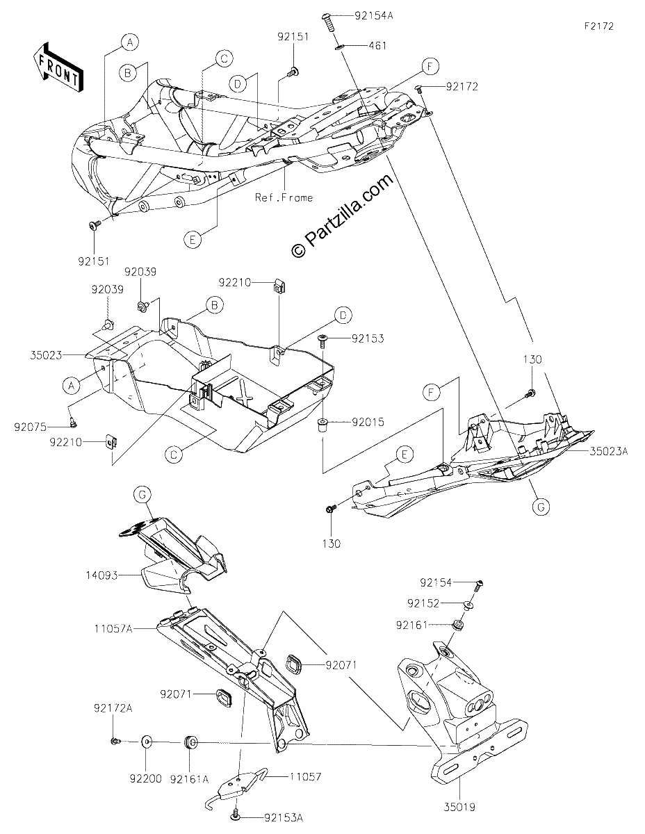 Diagrama de REAR FENDER S