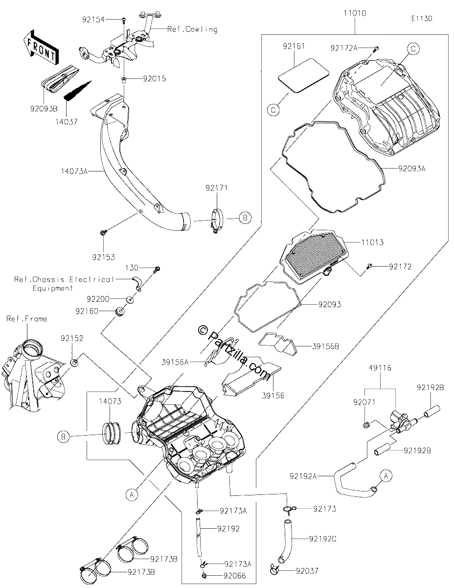 Diagrama de AIR CLEANER