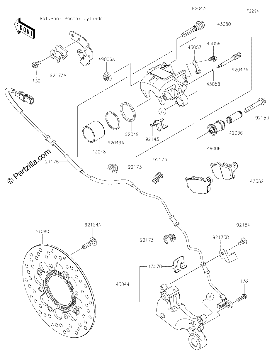 Diagrama de REAR BRAKE
