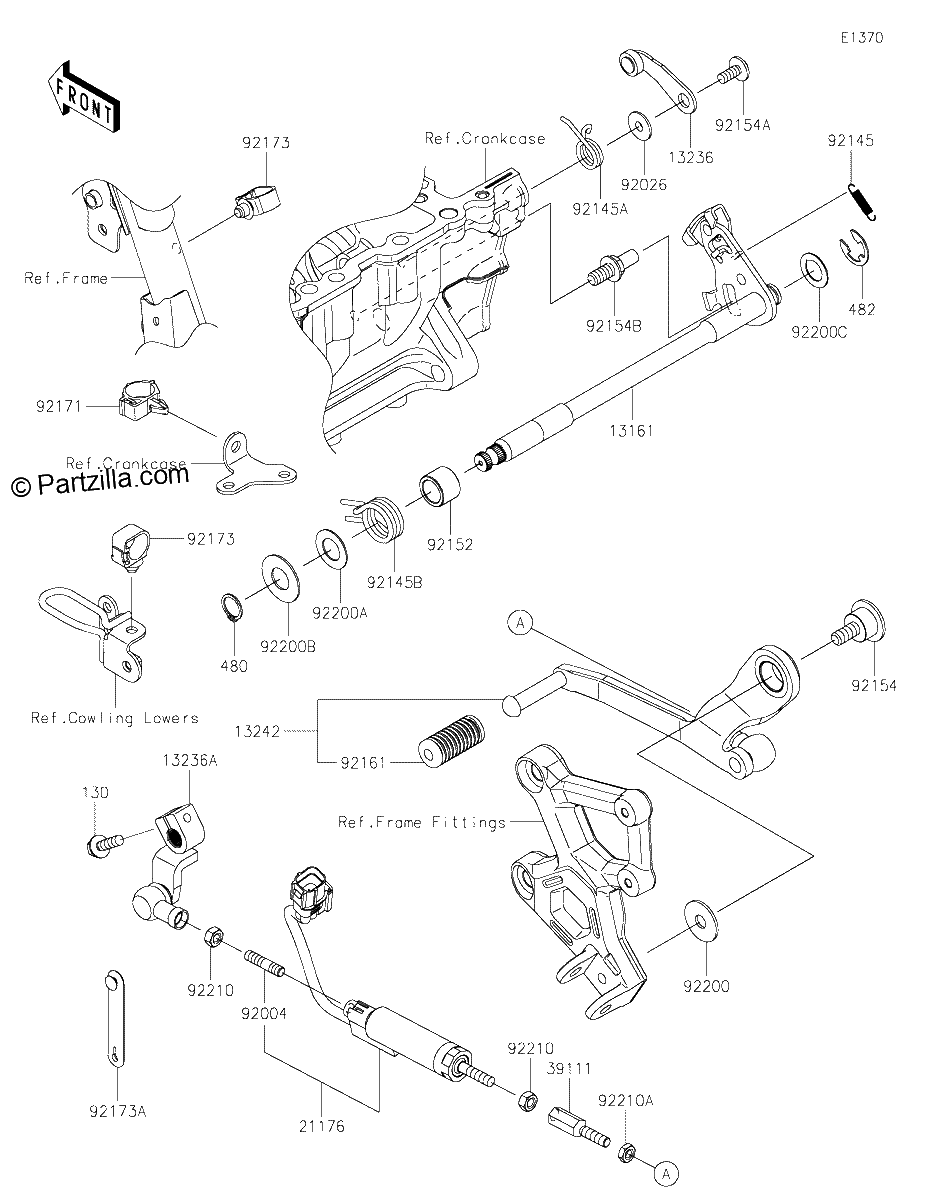 Diagrama de GEAR CHANGE MECHANISM