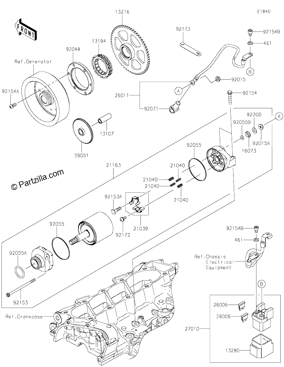 Diagrama de STARTER MOTOR