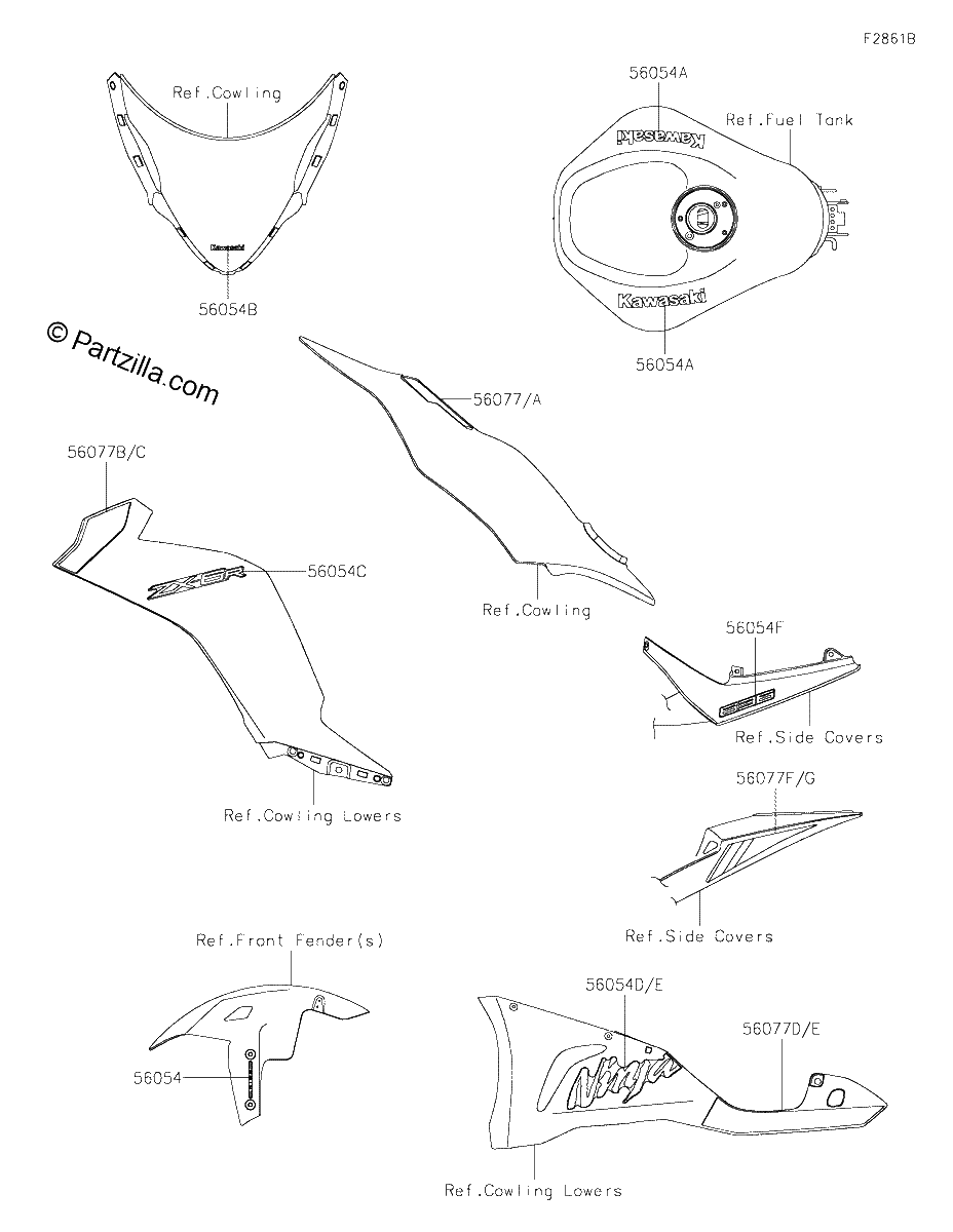 Diagrama de DECALS WHITE JRFAN JRFAL