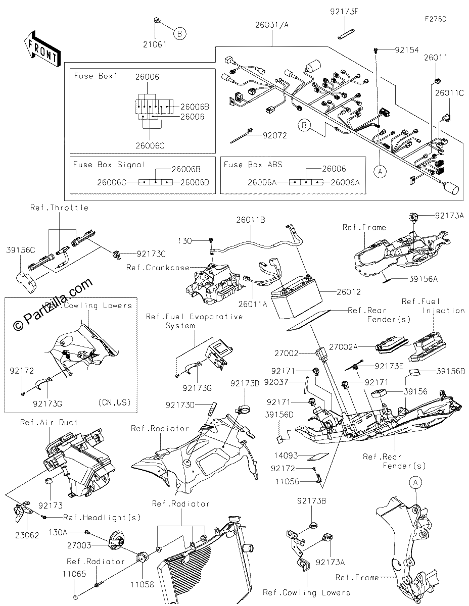 Diagrama de CHASSIS ELECTRICAL EQUIPMENT