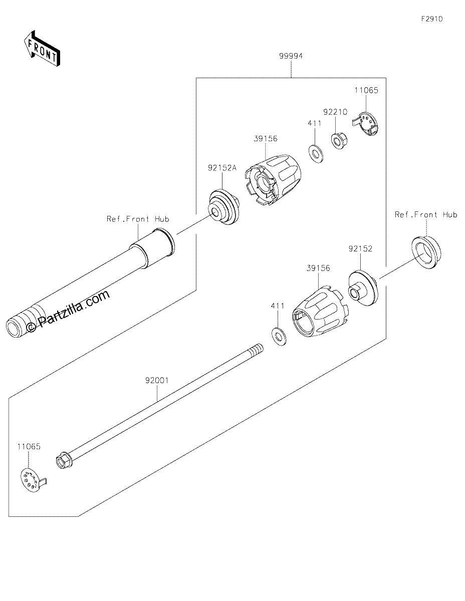 Diagrama de ACCESSORY AXLE SLIDER