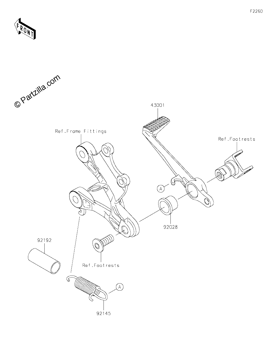 Diagrama de BRAKE PEDAL TORQUE LINK