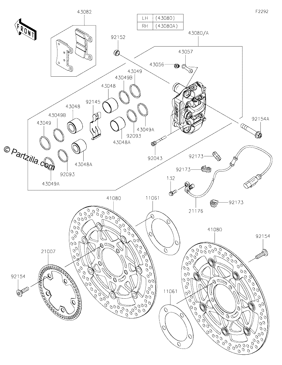 Diagrama de FRONT BRAKE