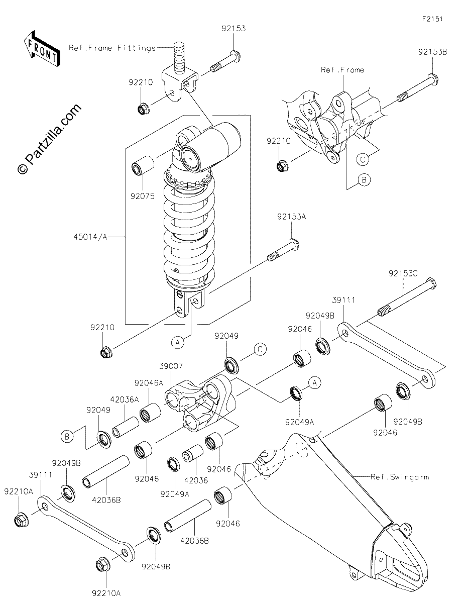 Diagrama de SUSPENSION SHOCK ABSORBER