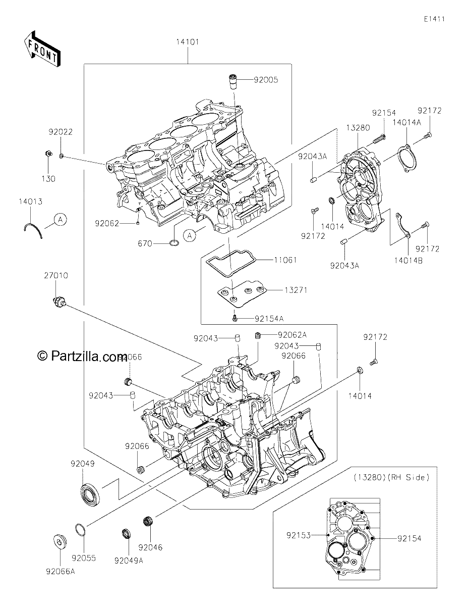 Diagrama de CRANKCASE