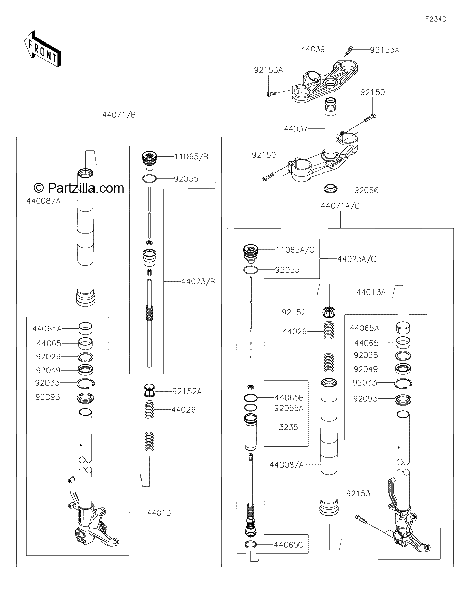 Diagrama de FRONT FORK