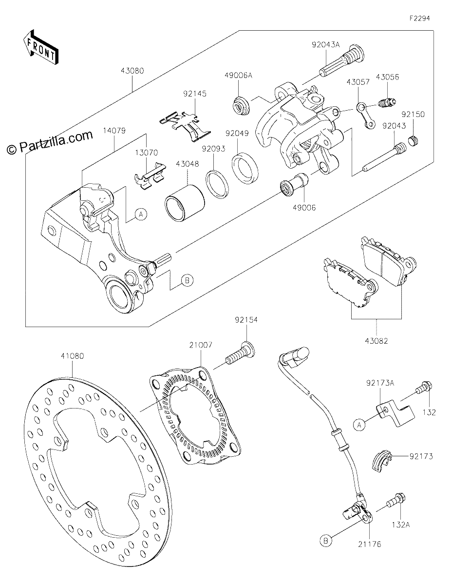 Diagrama de REAR BRAKE