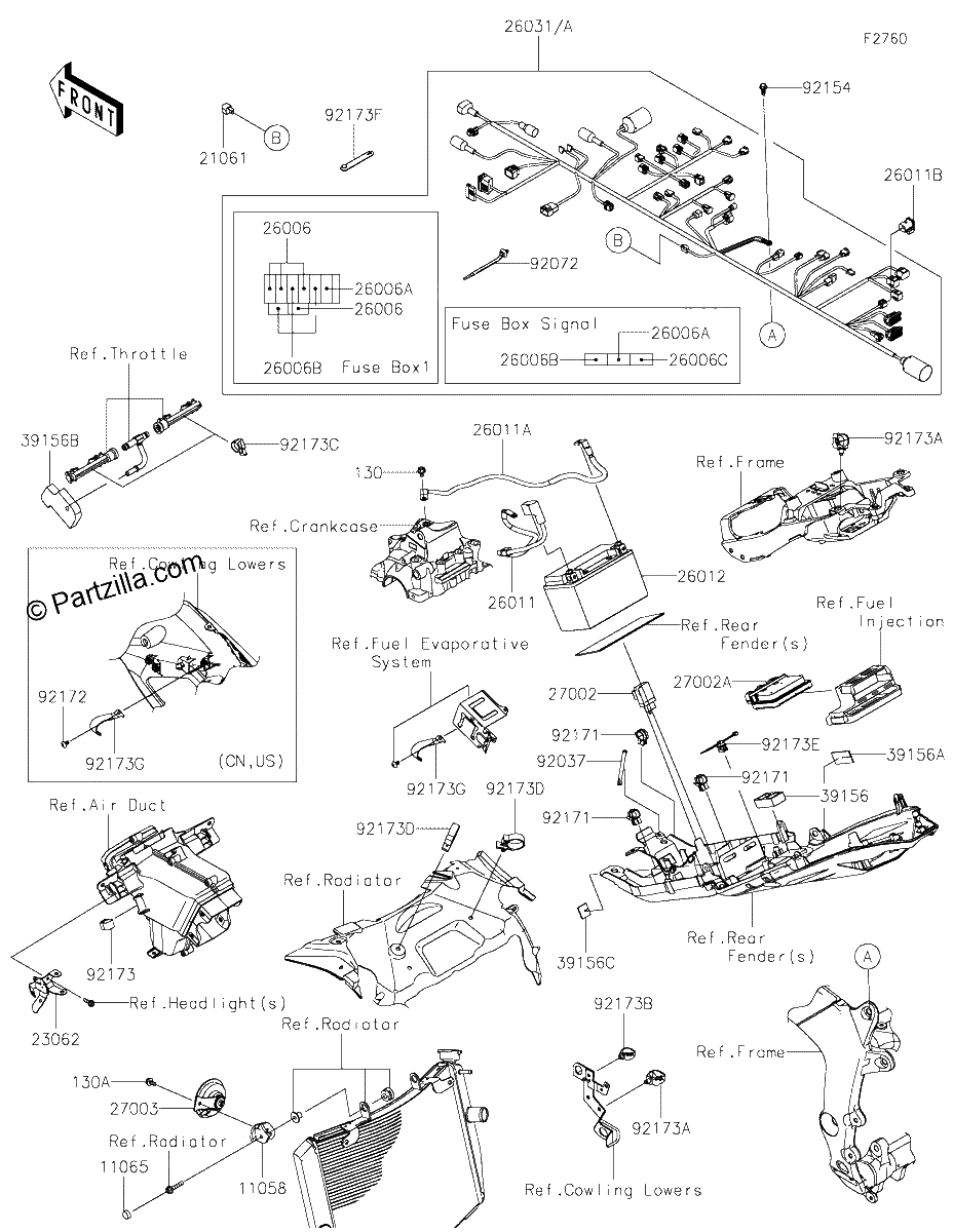 Diagrama de CHASSIS ELECTRICAL EQUIPMENT