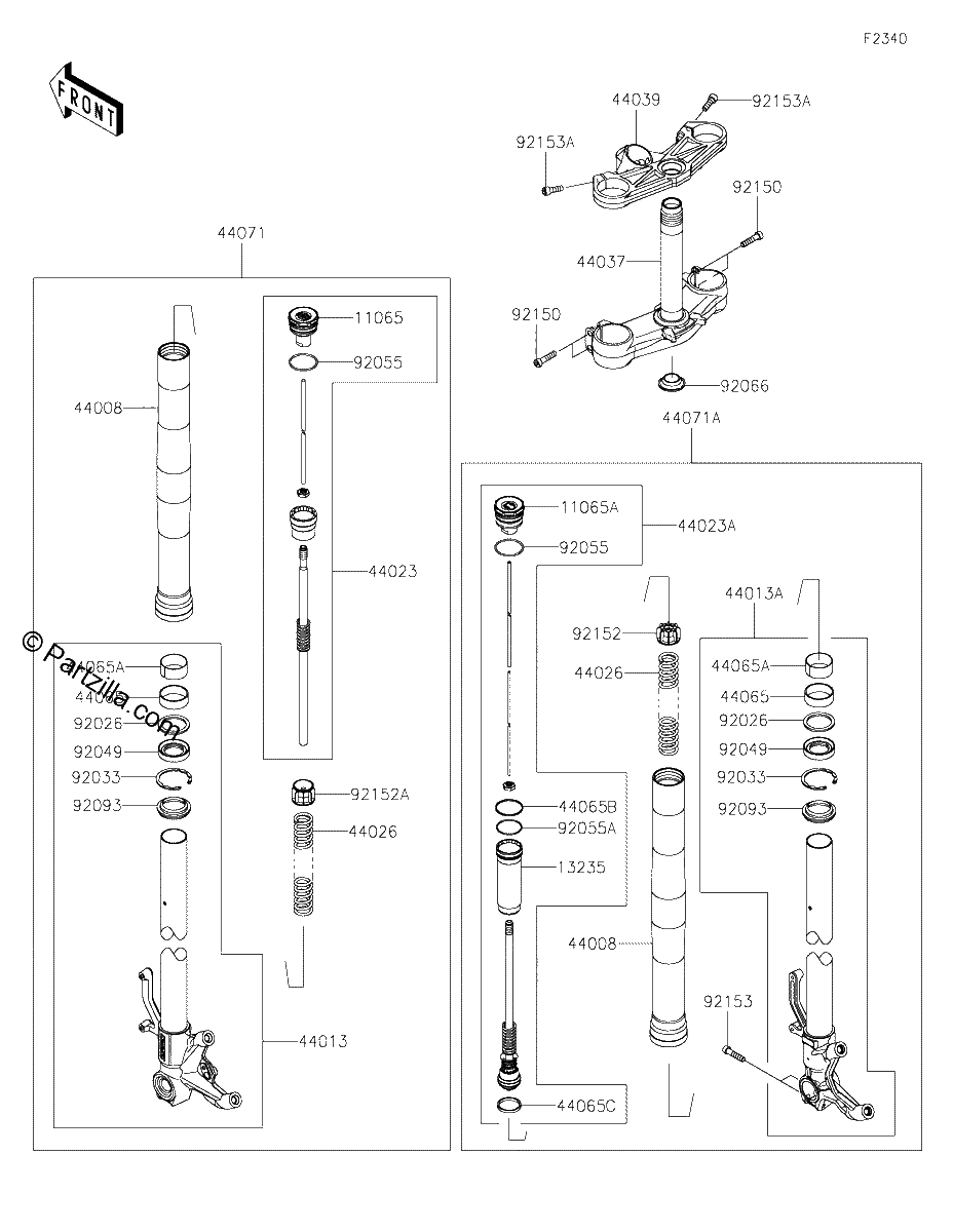 Diagrama de FRONT FORK