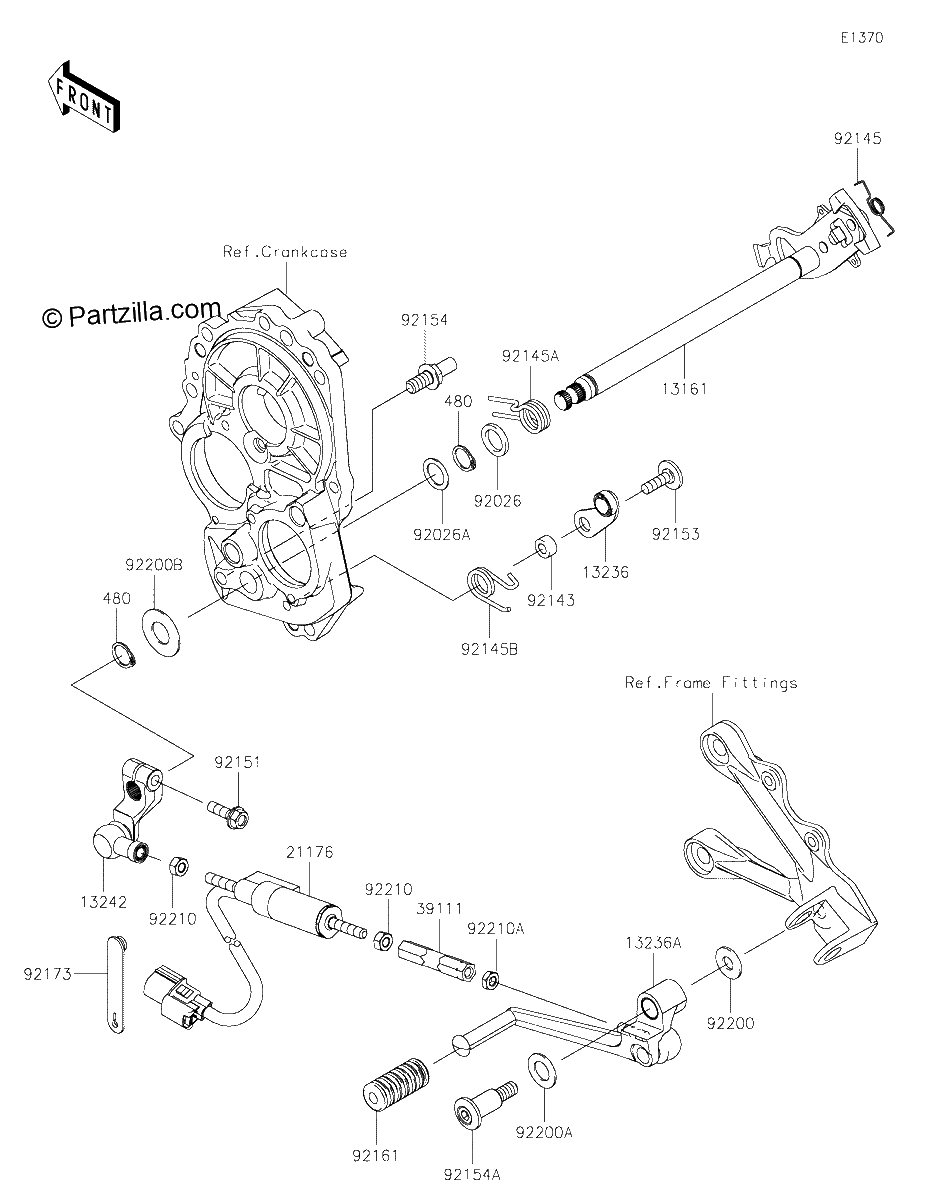 Diagrama de GEAR CHANGE MECHANISM