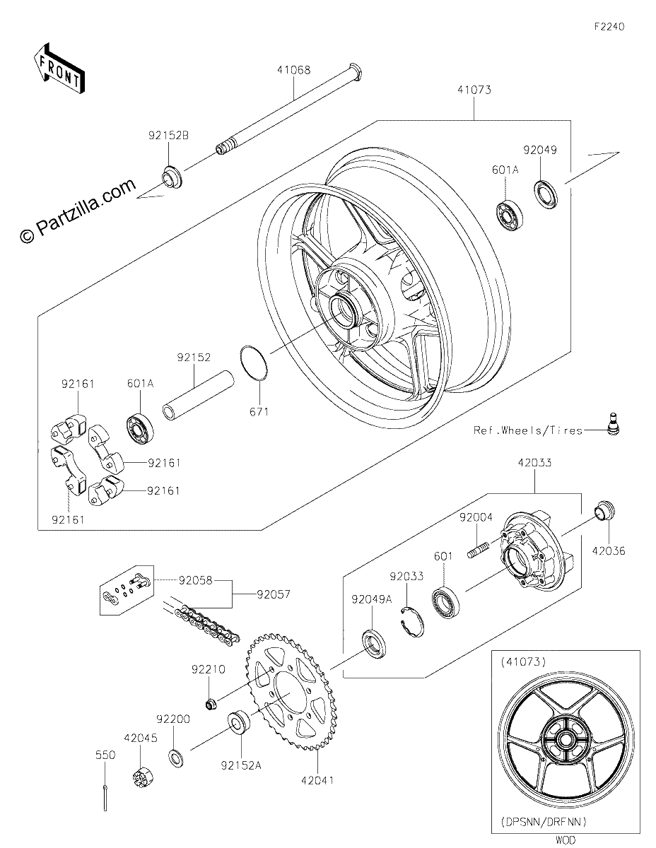 Diagrama de REAR HUB