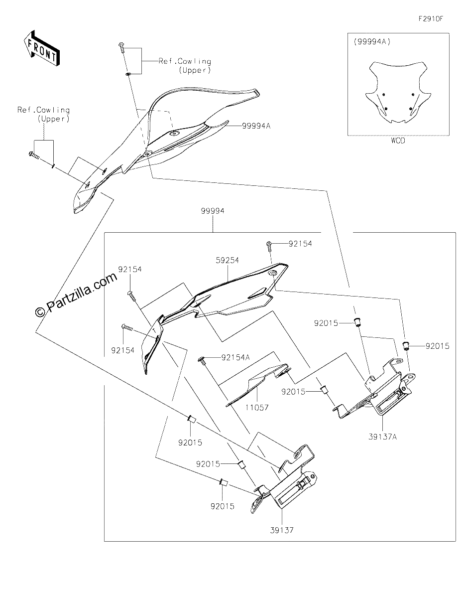 Diagrama de ACCESSORY WINDSHIELD