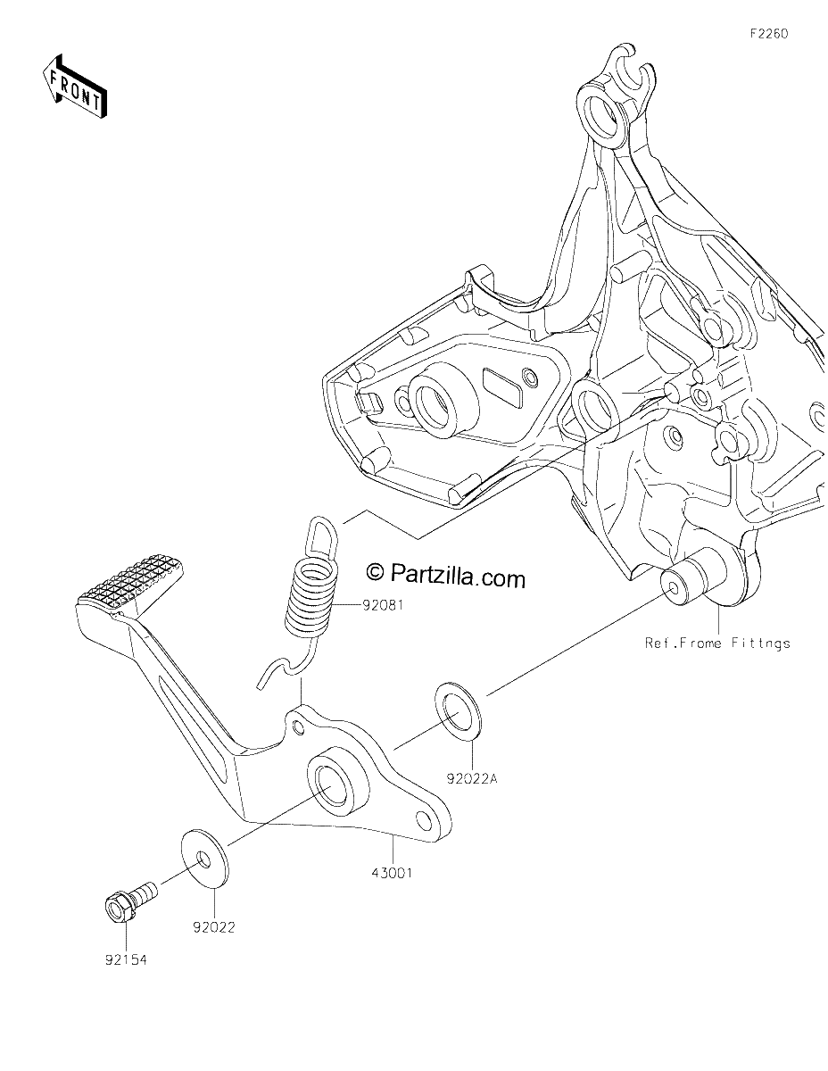 Diagrama de BRAKE PEDAL