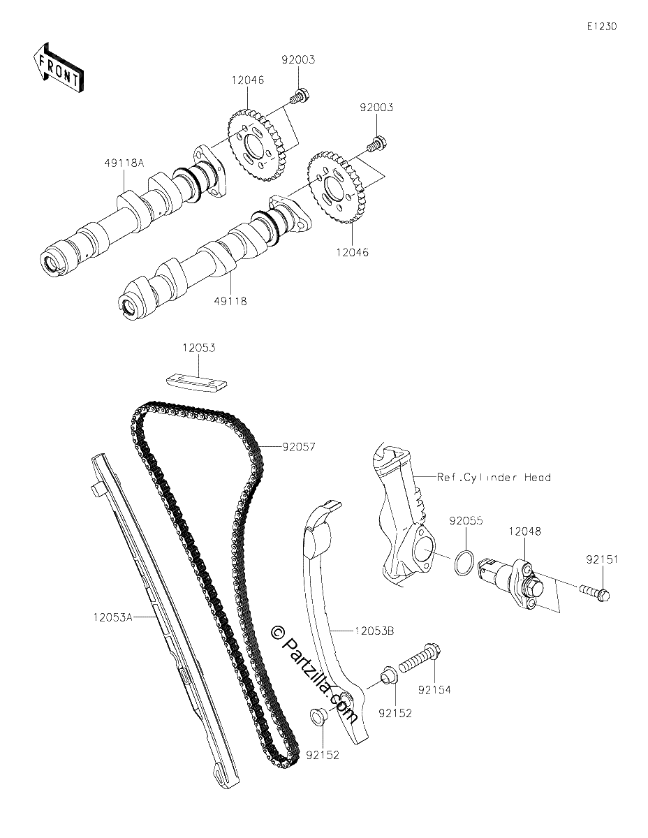 Diagrama de CAMSHAFT S TENSIONER