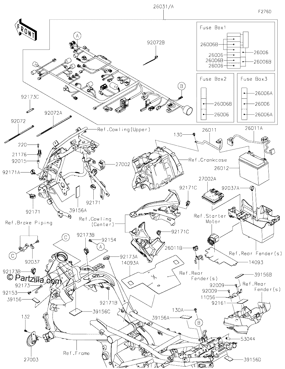 Diagrama de CHASSIS ELECTRICAL EQUIPMENT